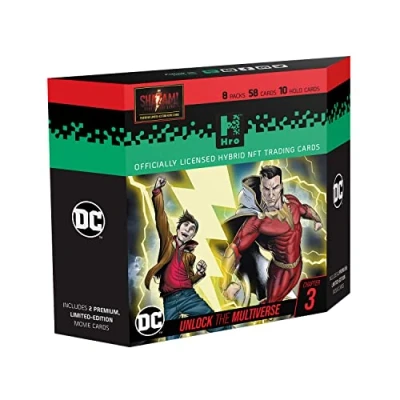 Image of HRO 10037761 0001 Hybrid Trading Cards Chapter 3: Shazam 8 Pack Premium Starter Box