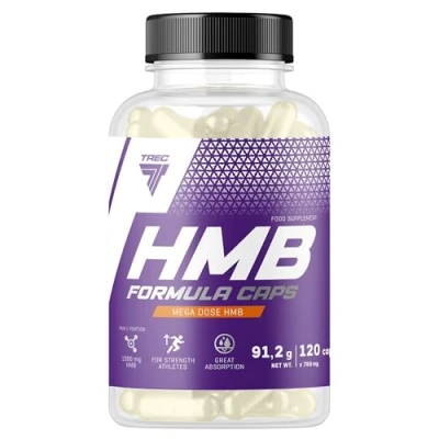 Image of TREC Nutrition HMB Formula caps 120 Powerful Anticatabolic Supplement for Lean Muscle Gain, Fat Reduction, and Enhanced Stamina Hydroxymethylbutyrate (HMB) Metabolic Support Capsules