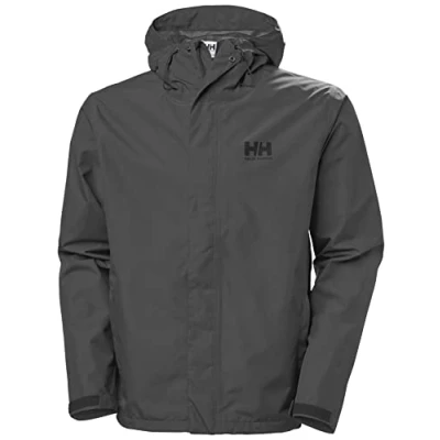 Image of Helly Hansen Mens Seven J Rain Jacket, 5XL, Ebony