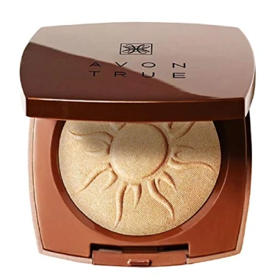 Image of AVON GLOW BRONZING BRONZER PRESSED POWDER SHIMMER WARM
