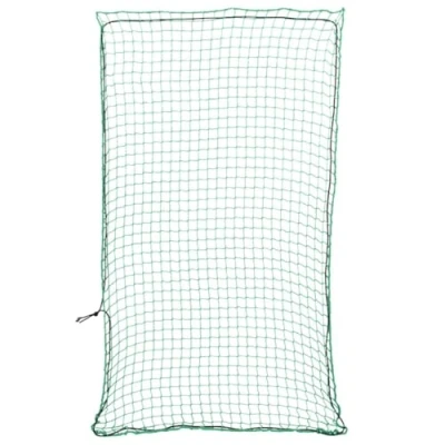 Image of vidaXL Trailer Net with Elastic Rope Green PP Cargo Mesh for Trailers, Trucks, SUVs &amp; Roof Racks 6x3.5 m, 45x45 mm Opening