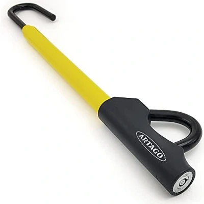 Image of ARTAGO 871 High End Steering Wheel Brake Pedal Lock, Stronger Rocking Locking, Easy Hook System, Security Anti Drill Universal Clutch Theft Bar Lock Device for Car Truck Van, Camper