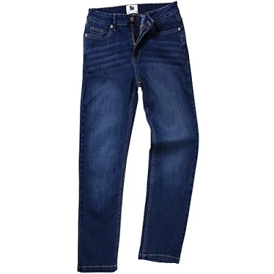Image of AWDis So Denim Women&#039;s Katy Straight Jeans Female Dark Blue Wash 18R