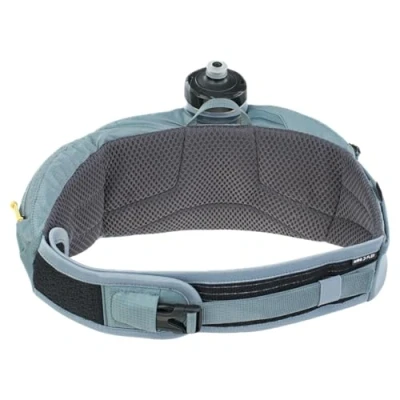 Image of EVOC Hip Pouch PRO Bag for Bike Tours &amp; Trails (1.5l Capacity, incl. 550 ml Drink Bottle, AIR PAD System, 2 Belt Pockets), Steel Grey