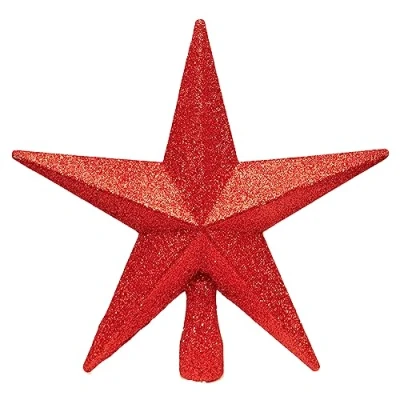 Image of Red 20cm Tree Top Star Premier Shatterproof Christmas Decoration 200mm Topper 5832