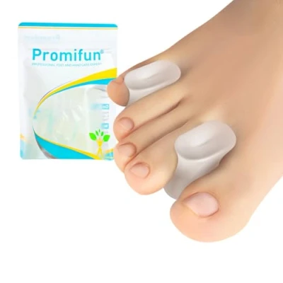 Image of Upgraded Gel Toe Separators 12 Pack Aloe Vera Extract Infused Silicone Spacers for Straightening Overlapping Toes, Bunions, Calluses Bunion Corrector Men and Women(6M+6S)