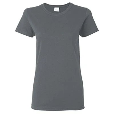 Image of Gildan Ladies/Womens Heavy Cotton Missy Fit Short Sleeve T Shirt (L) (Dark Heather)