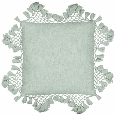 Image of Yard Anko Polyester Filled Cushion, Eucalyptus, Square