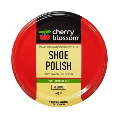 Image of DTD QUALITY MATTERS Cherry Blossom Shoe Polish Shines, Nourishes &amp; Protects With Carnauba Wax Available In All Styles Preventing Footwear From Cracking Traditional Colours (NEUTRAL)