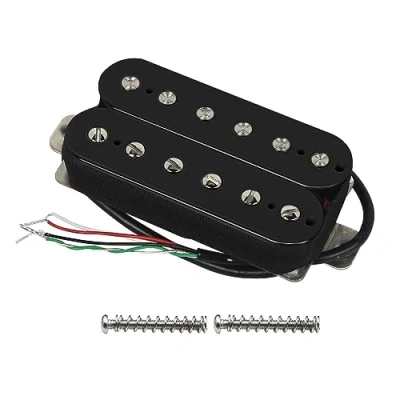 Image of FLEOR Electric Guitar Humbucker Pickups Bridge Alnico 5 Pickup Black