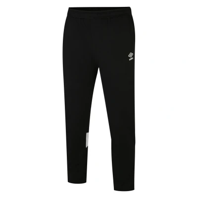 Image of Umbro Mens Total Training Knitted Jogging Bottoms (Black/White) Size Large