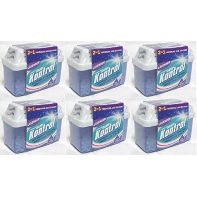 Image of 6 x Kontrol Mini Moisture Trap Freshens Air and Absorbs Damp lavender Scent