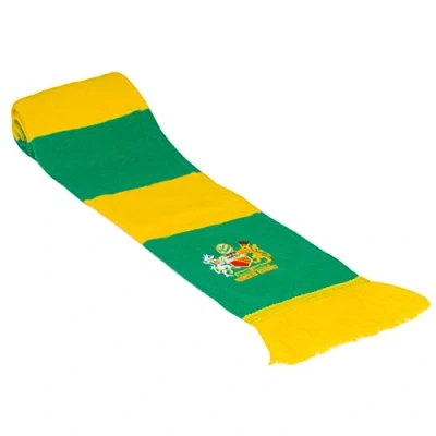 Image of fan originals Scarf Manchester Crest in United Newton Heath Colours Green Yellow