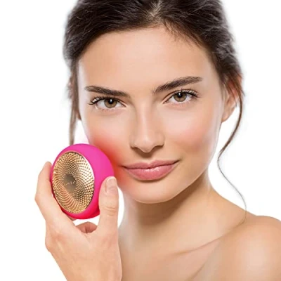 Image of FOREO UFO Full Facial LED Face Mask Treatment, Red Light Therapy Care, Korean Skincare, Thermotherapy, Cryotherapy, Massager, Moisturiser, Increased Skin Care Absorption, Fuchsia