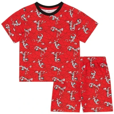 Image of Marvel Spider Man 100% Cotton Short Pyjamas Spiderman 5 6 years