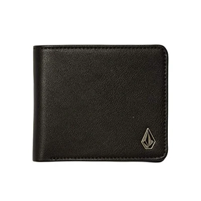 Image of Volcom Slim Stone PU WLT S Wallet, Men, Black (Black)