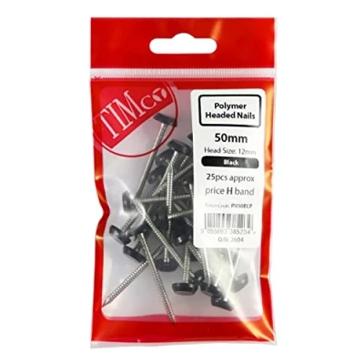 Image of TIMCO Polymer Headed Pins A4 Stainless Steel White 25mm