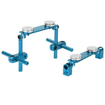 Image of Aluminum Alloy Magnetic Body Shell Mount Kit fit for HSP 1/10 RC Racing Car Model(Sky Blue)