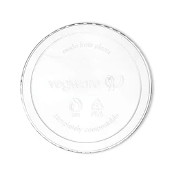 Image of Vegware Deli Container Lid Round 8 32oz Clear (Pack of 500)