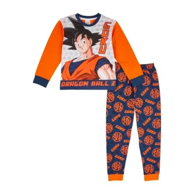 Image of DRAGON BALL Z Boys Pyjamas, Goku Pjs for boys, Anime Merchandise, Official clothing 14 15 Years Orange
