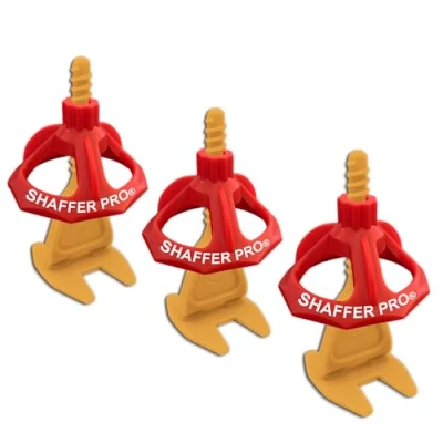Image of Tile Levelling System spacers 3 mm 200 Clips + 100 Reusable twisters 19 Thick SHAFFER PRO Tiling Tools Laying aid for Floor Tiles/Wall Tiles Installation kit