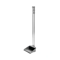 Image of Addis Long Handled Dustpan and Brush Set Metallic
