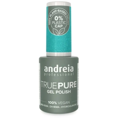Image of Andreia Professional Hema Free Gel Polish TRUE PURE 21 and 100% Vegan for Sensitive Nails Semi Permanent UV LED Soak Off Nail Varnish 10.5ml (White, LED)