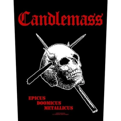 Image of Razamataz Candlemass Back Patch # 1 Epicus Doomicus 36 x 29 cm