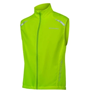 Image of Endura Men&#039;s Hummvee Softshell Gilet, Bright Yellow, XXL