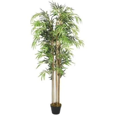Image of vidaXL Artificial Bamboo Tree 1605 Leaves 180 cm Green