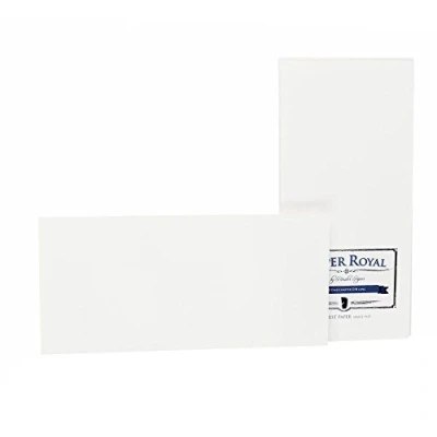 Image of Rössler 2051831009 DL Royal Laid Paper with Pack of Card White