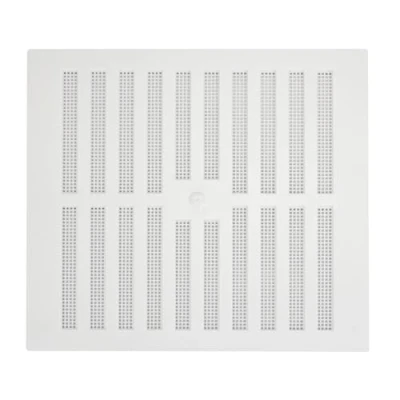 Image of Map Adjustable Air Vent with Flyscreen Cover, for Openings 9&quot; x (229mm 229mm), Hit &amp; Miss Triple Brick Ventilation White
