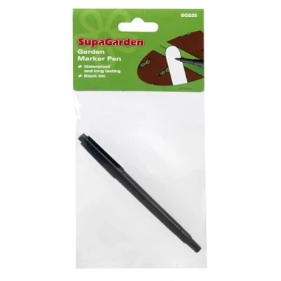 Image of SupaGarden Garden Plant Label waterproof marker pen (Black ink)