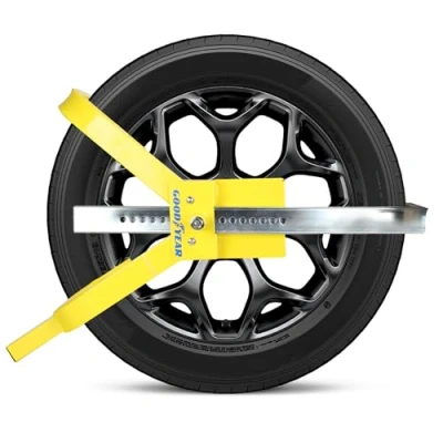 Image of Goodyear Steel to Pedal Lock Heavy Duty Anti Theft Security for Vehicle Pedals Rust Resistant Construction Adjustable Fit Cars, Trucks &amp; SUVs Enhanced Protection