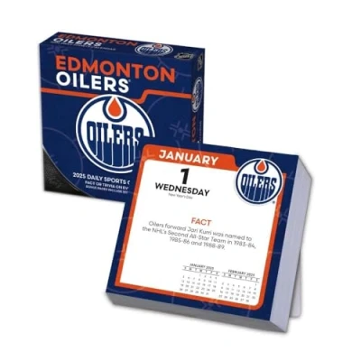 Image of Turner Sports Edmonton Oilers 2025 Box Calendar (25998053113)
