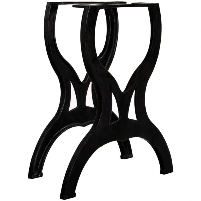 Image of vidaXL Dining Table Legs 2 pcs X Frame Cast Iron