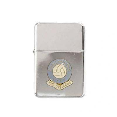 Image of Knight Manchester City football club stormproof petrol lighter