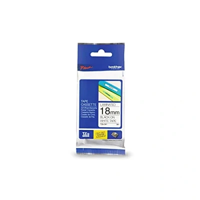Image of Brother Tze241 Black on White Tz Label Tape (Black White, Tz, Bulb, 1.8 cm, 8 m, cm)
