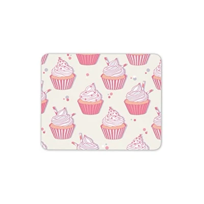 Image of Cute Pink Cupcake Mouse Mat Pad Cake Bakery Mum Sister PC Computer #8464