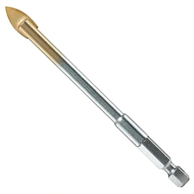 Image of Alpen 28900300100 Tungsten Carbide Glass Hex Drill Bits, Grey, 3 mm