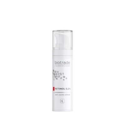 Image of Biotrade Anti Wrinkle Serum with Retinol 0.2% Against Wrinkles, Impurities &amp; Hyperpigmentation Stimulates Collagen Synthesis For All Skin Types