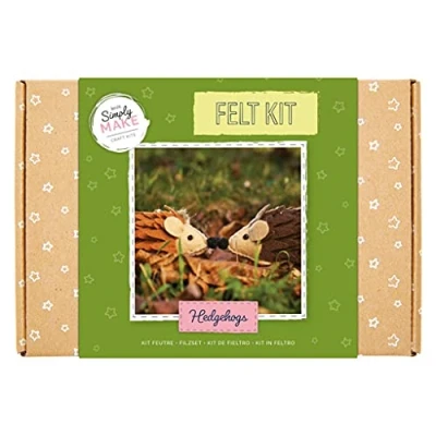 Image of Simply Make Felt Hedgehog, Felting Craft Making Kit For Adults And Older Kids, Lovely Decorations Your Home, Kitchen Accessories, Crafts A Great Present, Ideal Hobbies