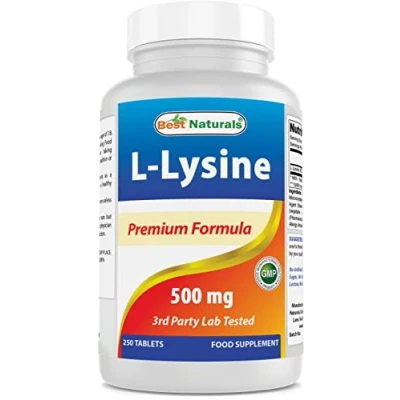 Image of Best Naturals L Lysine 500 mg 250 Tablets
