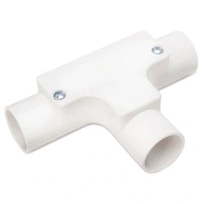 Image of Univolt It 20 Wh 20mm White PVC Conduit Inspection Tee