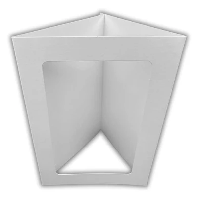 Image of A6 White Rounded Oblong Aperture Card Blanks &amp; Envelopes (5 Pack)