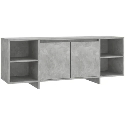 Image of vidaXL TV Cabinet Concrete Grey 130x35x50 cm Engineered Wood