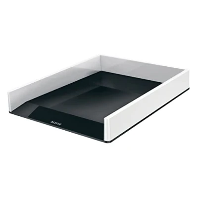 Image of Leitz A4 Letter Tray, White/Black, WOW Range, 53611095