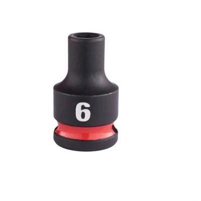 Image of Milwaukee 3/8&quot;SQ Drive Shockwave Impact Socket 6mm Std Ii