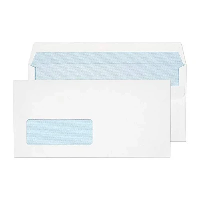 Image of Blake Purely Everyday DL 110 x 220 mm 90 gsm Window Self Seal Wallet Envelopes (13884/50 PR) White Pack of 50