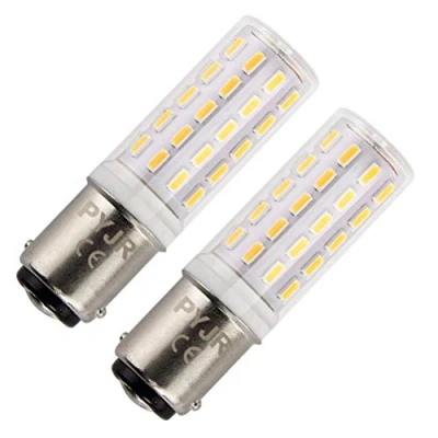 Image of PYRJIN Ba15D 5W Led Bulb 220V, Sbc B15 Small Bayonet, 45W Halogen Replacement, Warm White 3000K, Non dimmable for Sewing Machine/Refrigerator/Cooker Hood/Appliance Lamps (2 Pack)